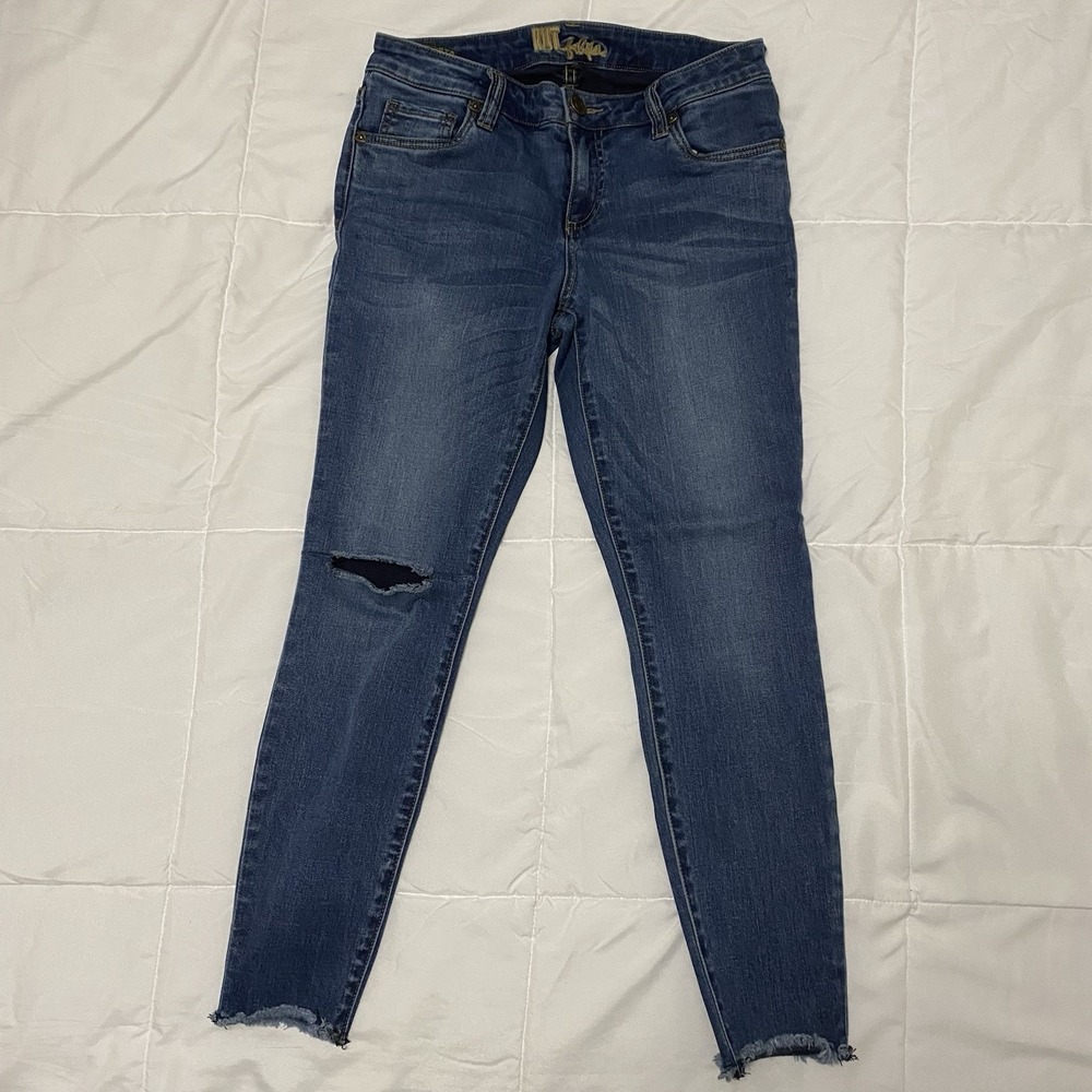 KUT from the Kloth‎ Women's Medium Wash Blue Skinny Jeans Slim Fit Stretch 6